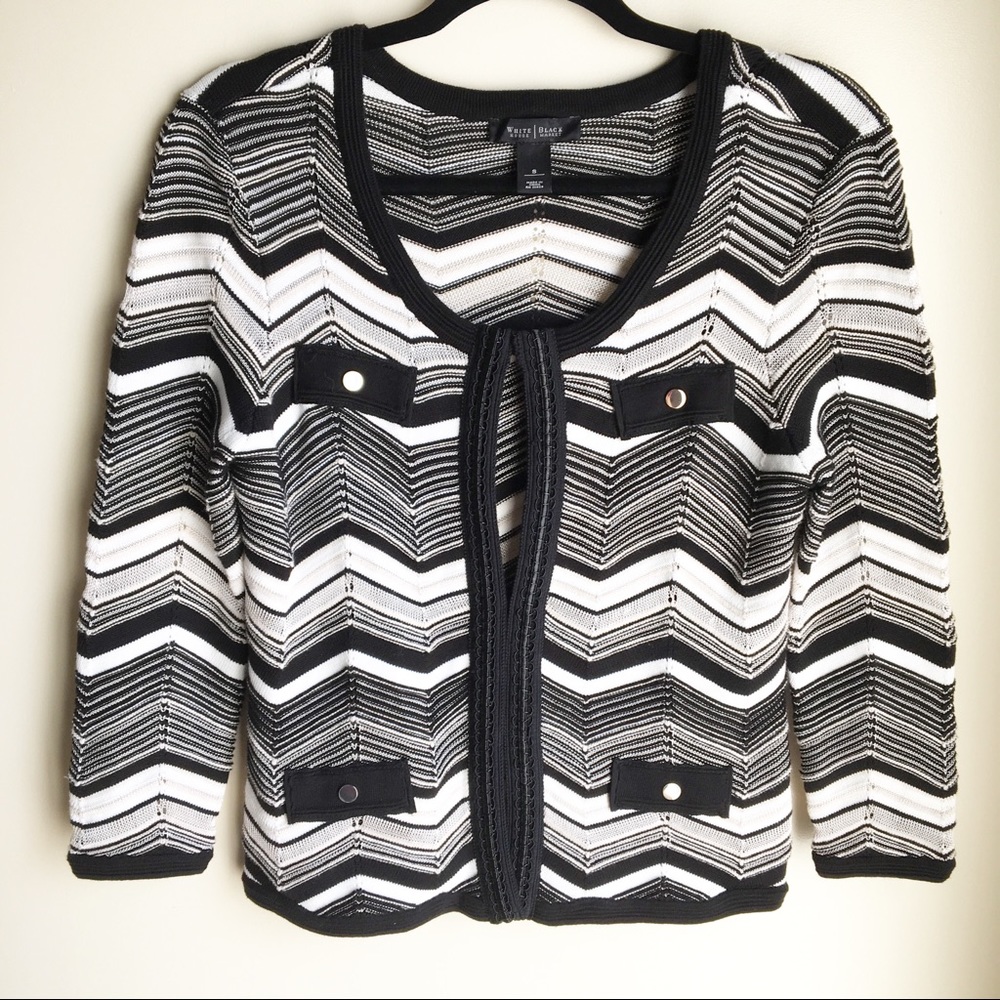 White House Black Market Sweater Jacket small